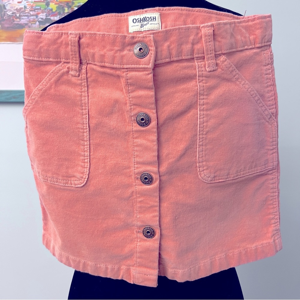 OshKosh cute pink corduroy style skirt Size 8